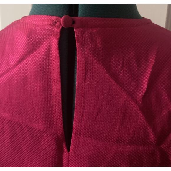 Christian Dior Fuchsia silk blouse Size 6 But Feels More Like 4 - Picture 3 of 7